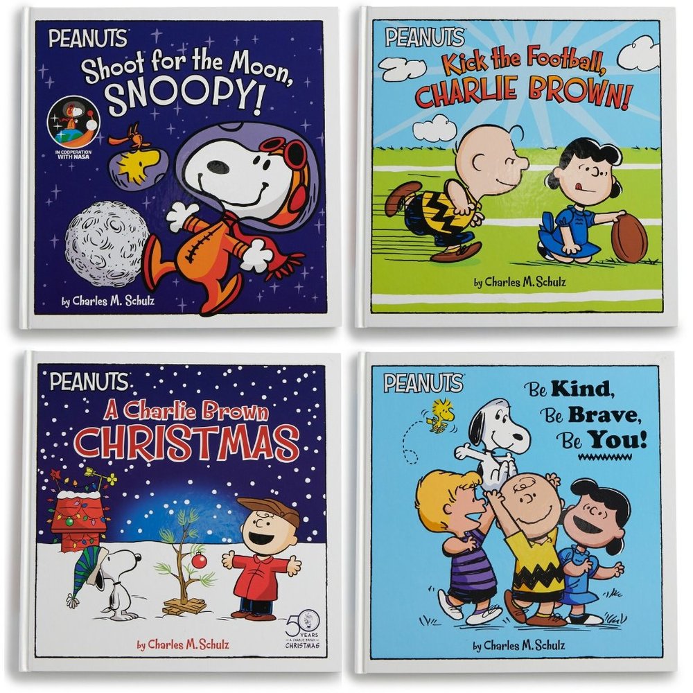 New! Peanuts Charles Schulz Hardcover Book Set of Four